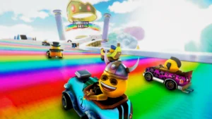 Corrida no arco-íris.