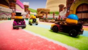 Corrida no castelo de doces.