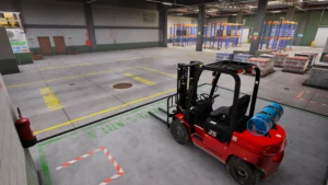 Forklift at Walker Miller company.