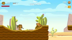 Leão Leo no deserto.